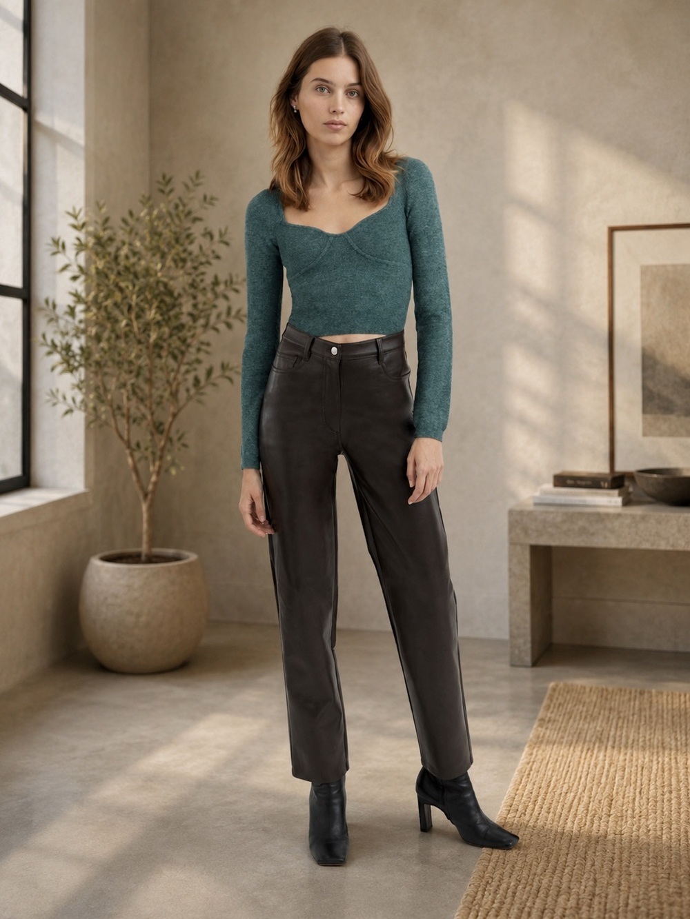 Wilfred - Green Sweater -Wool-Blend - Sm S